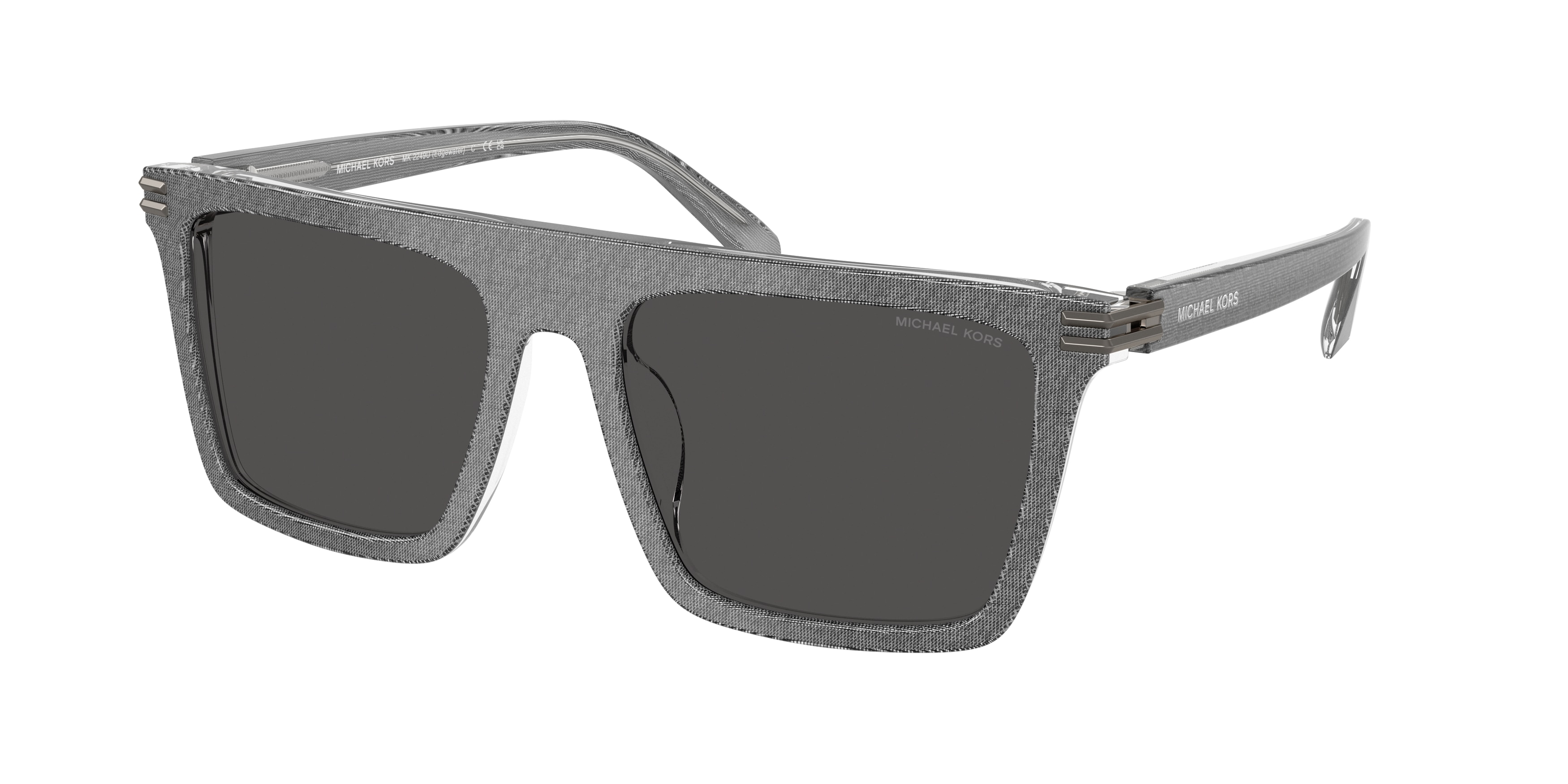 Michael Kors Man MK2249U EDGEWATER 400987 Sunglasses Acetate Grey Grey Squared Normal-image